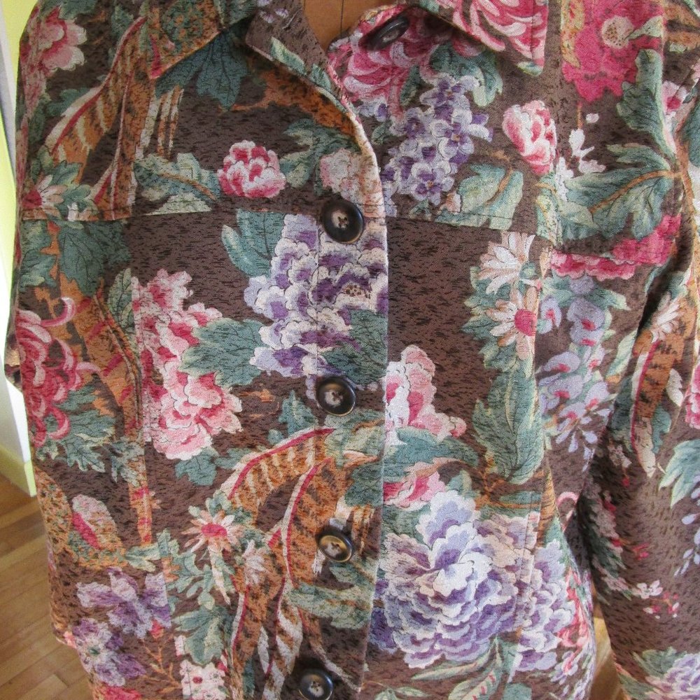 Beautiful Floral Coldwater Creek Jacket
